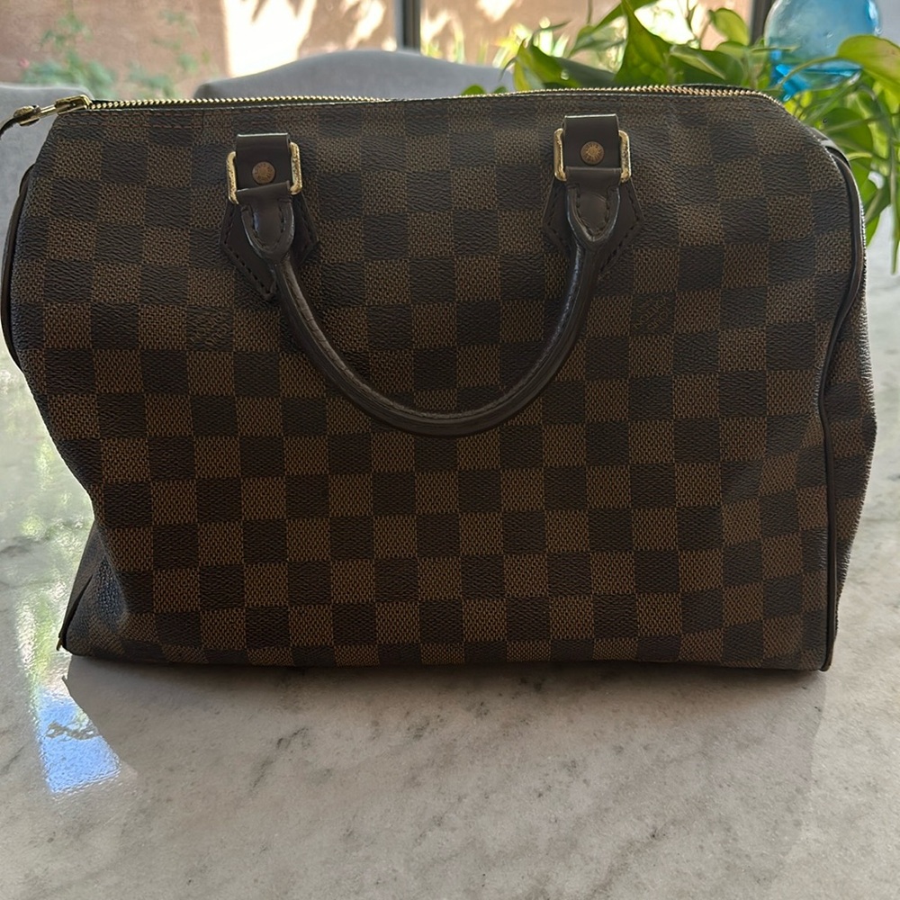 Authentic Louis Vuitton Damier Ebene Speedy 30